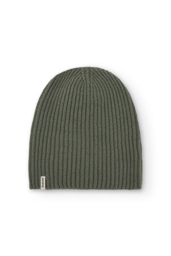Gorro unisex Tao verde en lana merino