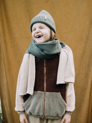 Gorro unisex Tao verde en lana merino