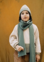 Gorro unisex Tao bicolor verde lana merino