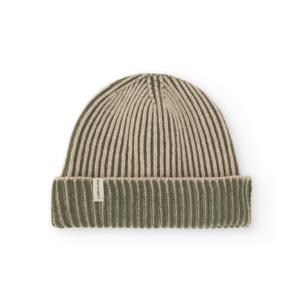 Gorro unisex Tao bicolor verde lana merino