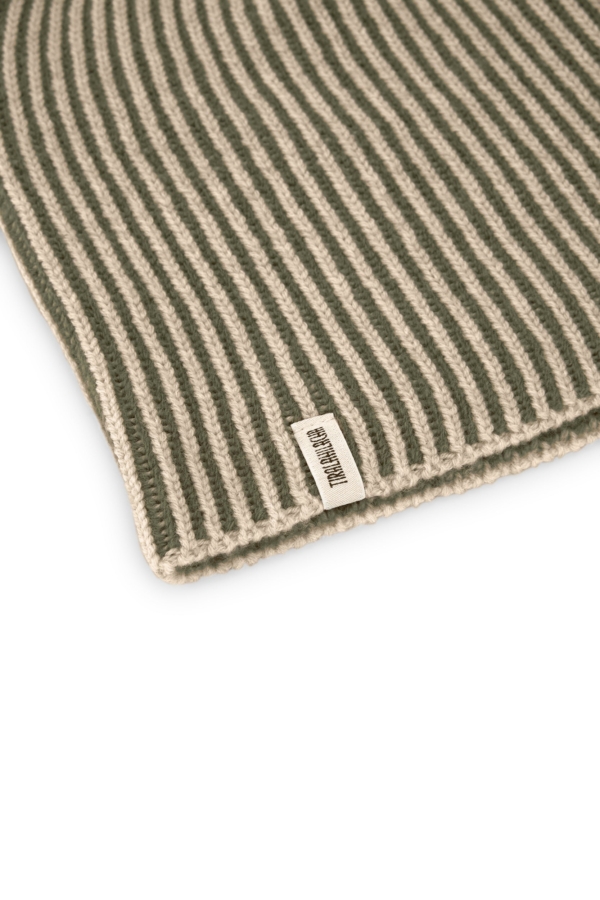 Gorro unisex Tao bicolor verde lana merino