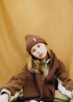 Gorro unisex Tao bicolor rojo lana merino