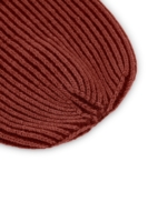 Gorro Tao bicolor rojo lana merino