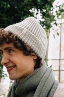 Bufanda Tayo verde lana merino