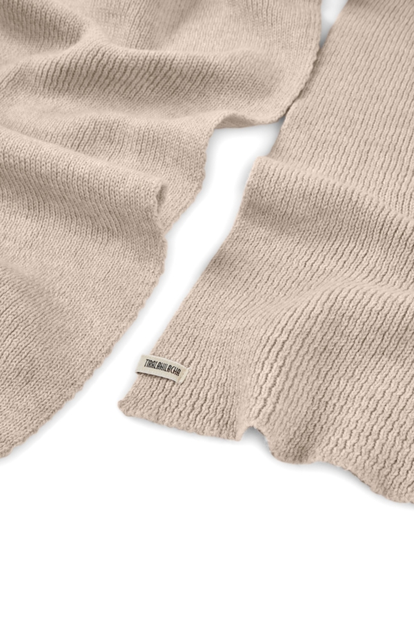 Bufanda Tayo blanco lana merino