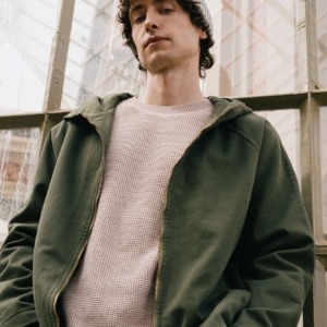 Chaqueta Turina en verde oliva algodón orgánico