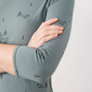 Vestido entallado Leia verde estampado