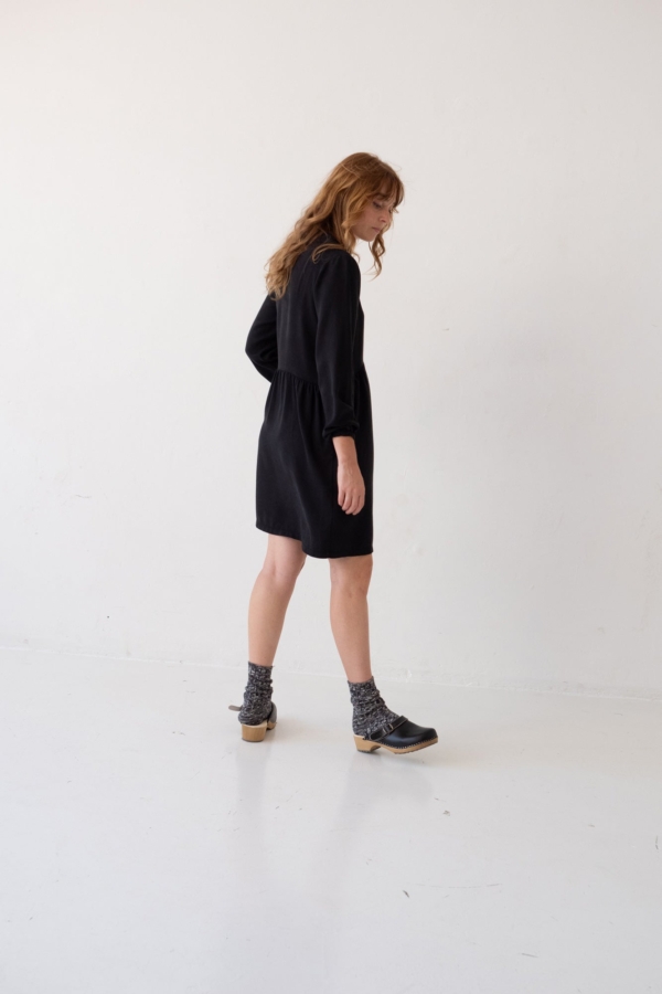 Vestido camisero Tam negro Baya 100% Tencel