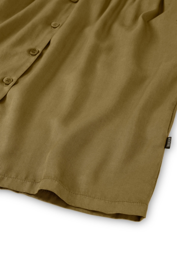 Vestido camisero Tam mostaza 100% Tencel