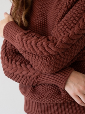 Jersey Turner granate Grosella en algodón orgánico