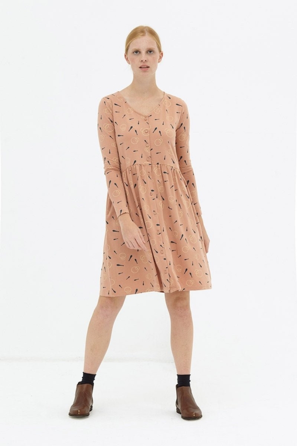 Vestido holgado rosa pastel Daniela