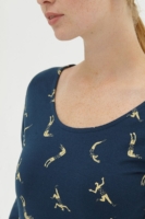 Vestido media capa Navy Denisse