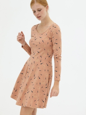 Vestido media capa rosa pastel Denisse