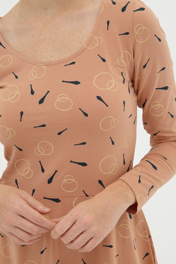 Vestido media capa rosa pastel Denisse