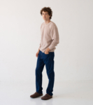 Jersey Tam blanco Magnolia en algodón orgánico