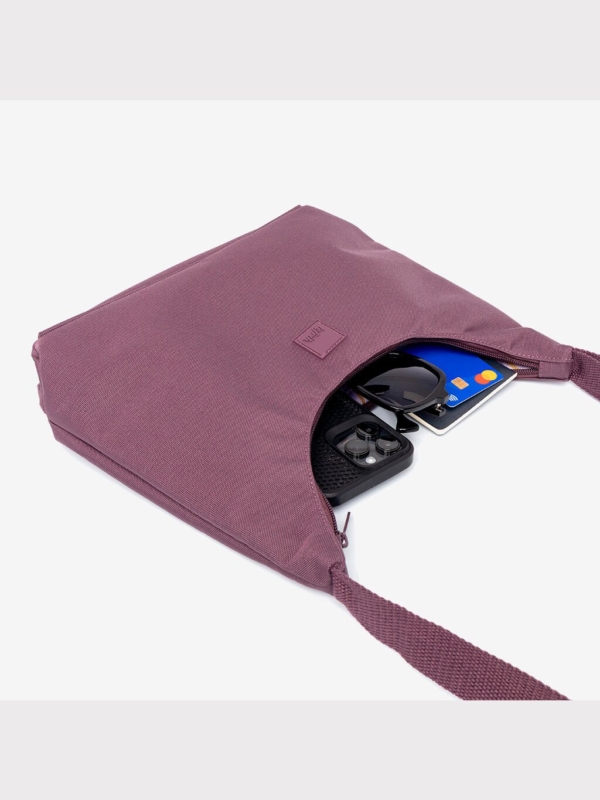 Bolso Bico Stripes Maroon