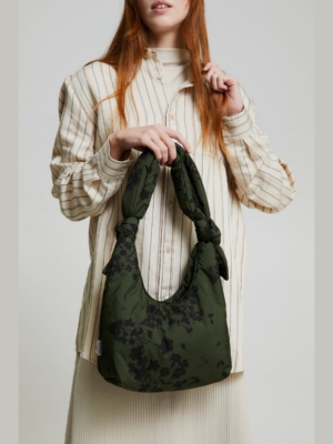 Bolsa Biwa Mini Floral Green