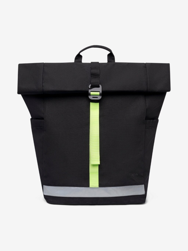 Mochila Lars Roll Black Lime Vandra