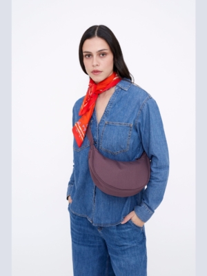 Bolso Lua Stripes Maroon