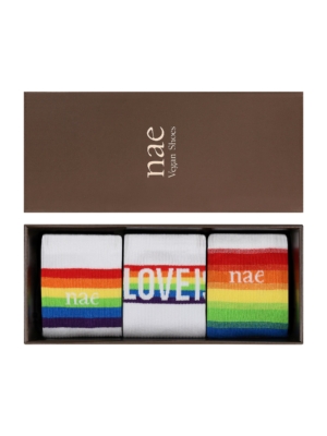 Pack3 Love is Love – Calcetines Pride de Algodón Orgánico
