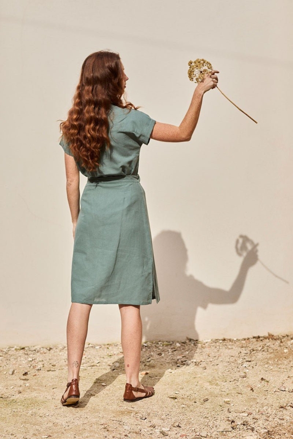 Falda Fely Azul Aguamarina