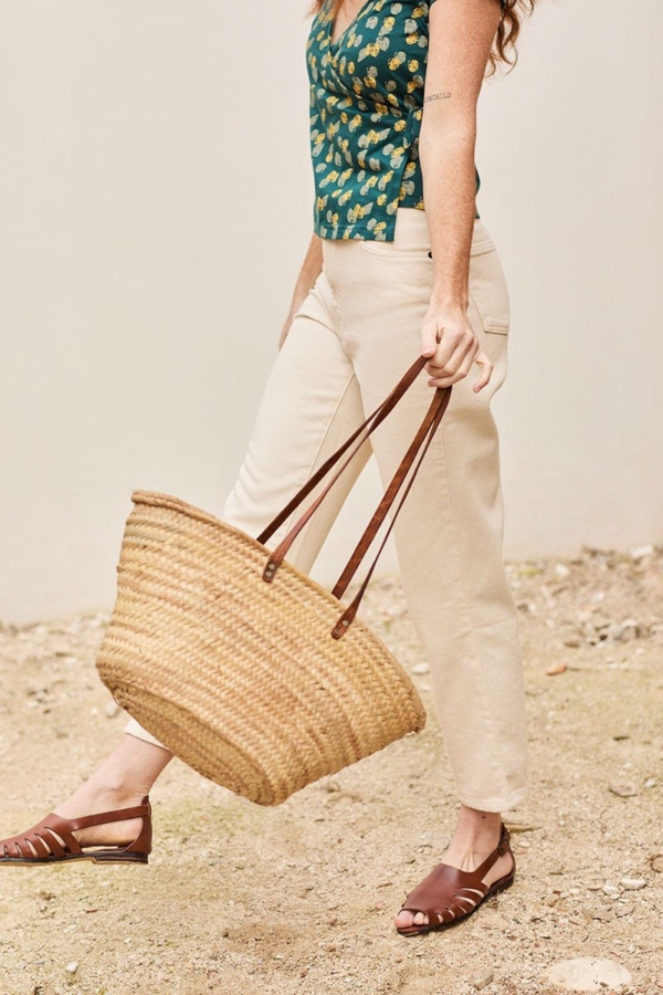 Pantalón Straight Finna Beige Natural