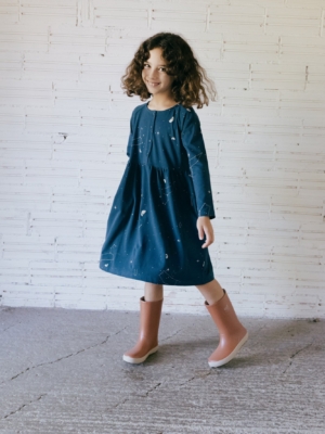 Vestido Galilea azul constelaciones