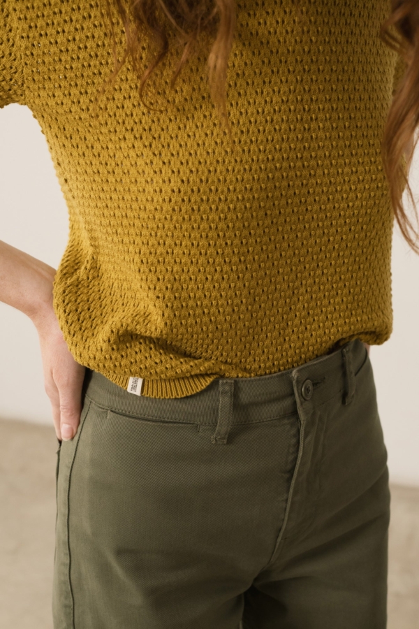 Pantalón Sailor Hani Verde Algodón Reciclado