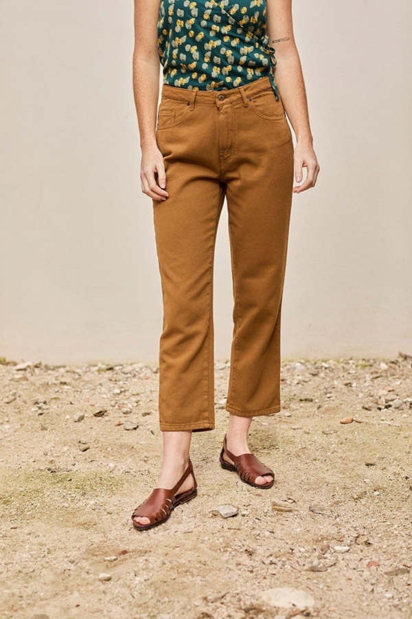 Pantalón Straight Juliet Mostaza