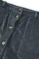 Falda pana algodón orgánico azul