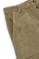 Falda pana algodón orgánico verde