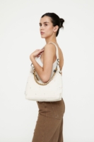 Bolso Bico Ecru Dots