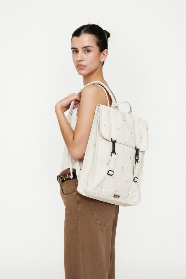 Mochila Handy Ecru Dots