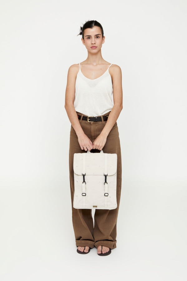 Mochila Handy Ecru Dots