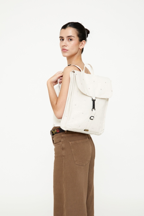 Mochila Handy Mini Ecru Dots