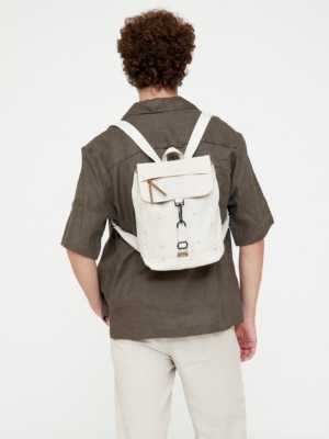 Mochila Kaut Mini Ecru Dots