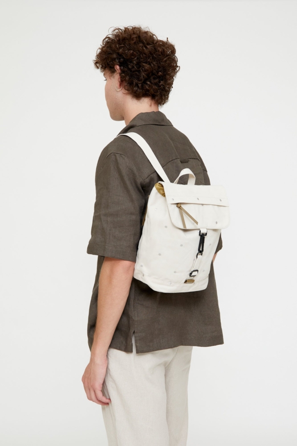 Mochila Kaut Mini Ecru Dots