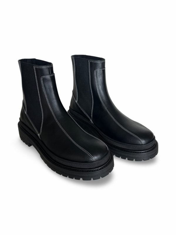 Botines Chelsea Veganos Abril Negro