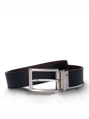 Cinturón Vegano Reversible para Hombre Masnou Negro/Marrón