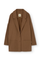 Americana de sarga marrón