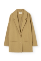 Americana de sarga mostaza