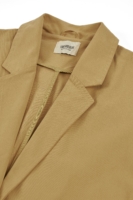 Americana de sarga mostaza