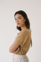 Camiseta fluida amarilla