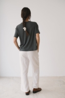 Camiseta fluida gris antracita