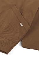 Chaqueta de sarga oversized marrón