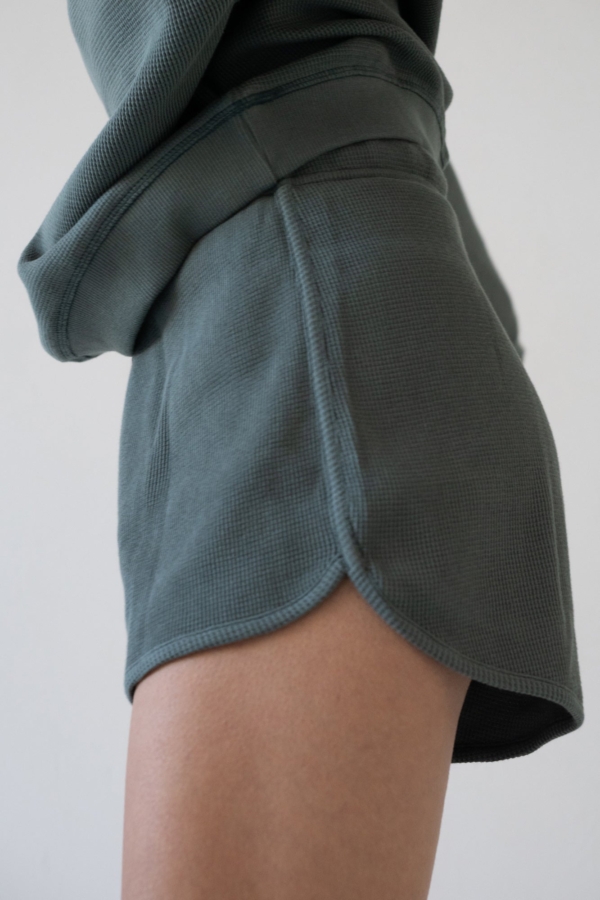 Pantalón corto Haiku Waffle en azul