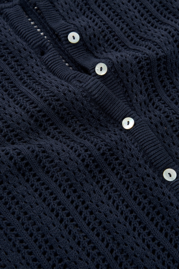 Cardigan Calado Bibi Azul