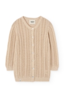 Cardigan Calado Bibi Beige