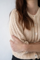 Cardigan Calado Bibi Beige