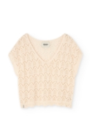 Top calado de tricot crudo